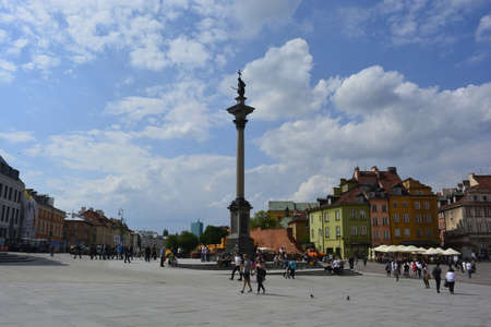 Central square of Warsawのeditorial素材