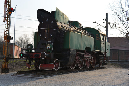 Old steam locomotive in Opole