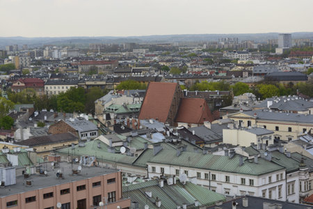 Krakow view from the basilica of St.Mary