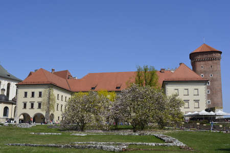 Caslte Wawel Castle in Krakowのeditorial素材