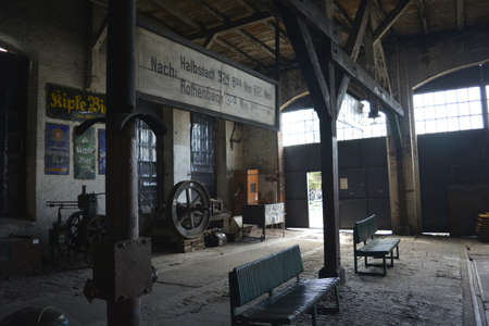 Depot of Rail Museum in Jaworzynaのeditorial素材