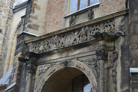 Old decorations of sycamore castleのeditorial素材
