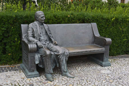 Statue neabz the Poynan Universityのeditorial素材