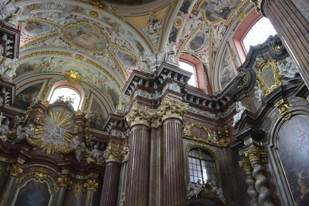 Interior of a church in Poznan