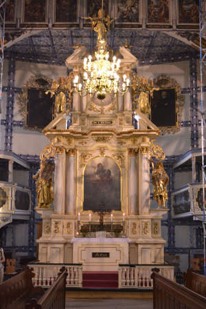 Altar of the Church of Peace in Jaworのeditorial素材