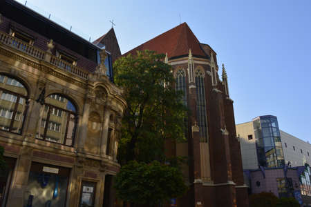 An old church in Wroclawのeditorial素材