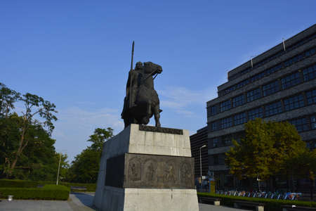 Monument of King of Polandの写真素材