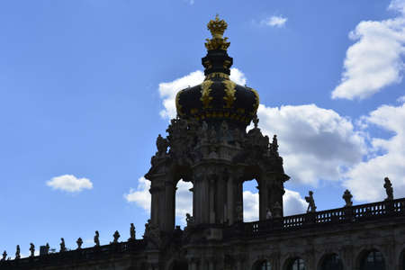 Polish crown in the Zwinger palaceのeditorial素材