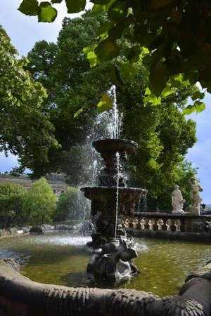 Fountain in Zwinger palaceのeditorial素材