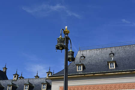 Old lantern in Pillnitzの写真素材