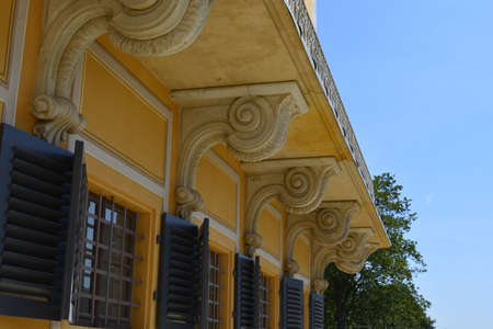 Decorations of a palace in Pllnitzのeditorial素材