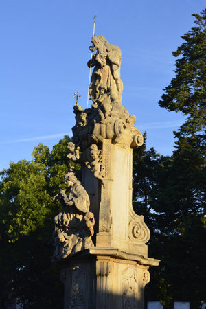 Columb near Lesnica castle in Wroclawのeditorial素材