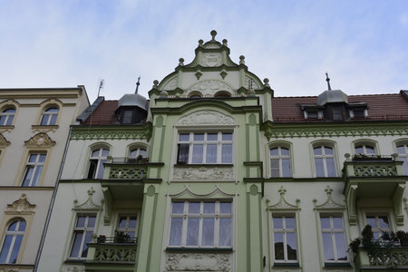 Old house in downtown Wroclawのeditorial素材