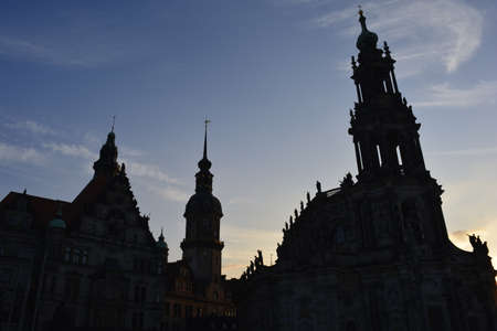 Evening in Dresdenの写真素材