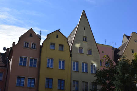 Houses near the Wroclaw Market Squareの写真素材