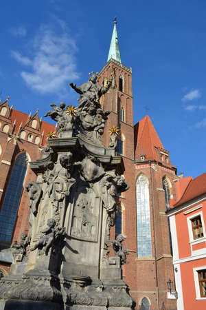 Wroclaw church of the Holy Crossの写真素材