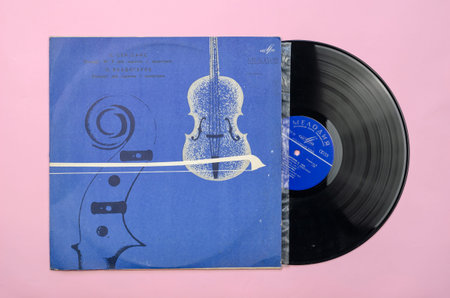 12-inch Vinyl record by the famous Soviet violinist Valentin Zhuk. Performs works by Camille...