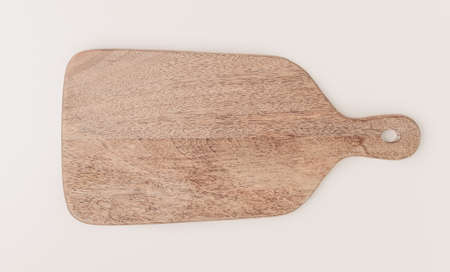 Cutting board isolated on white backgroundの写真素材