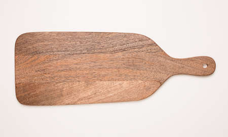 Cutting board isolated on white backgroundの写真素材