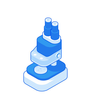 Cartoon medical microscope vector designのイラスト素材