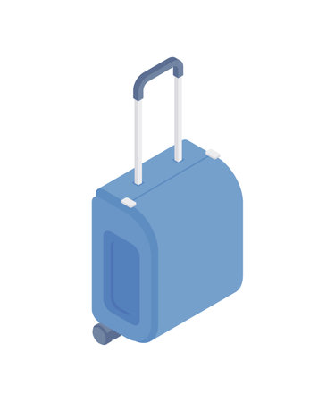 Colorful vector design of cartoon suitcase for travel conceptのイラスト素材