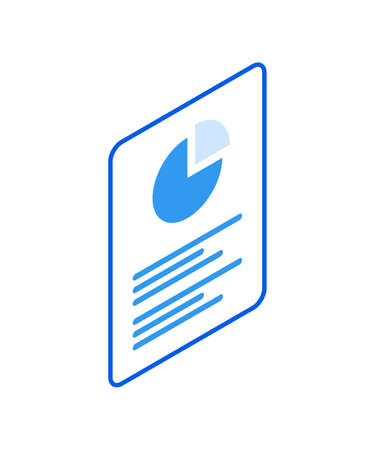 3d vector design of financial chart iconのイラスト素材
