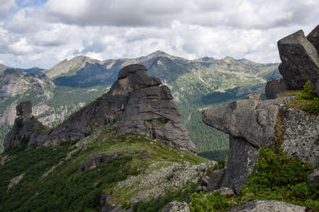 An unusual type of rock in Sayanのeditorial素材