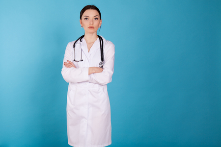 female doctor with stethoscopeの写真素材