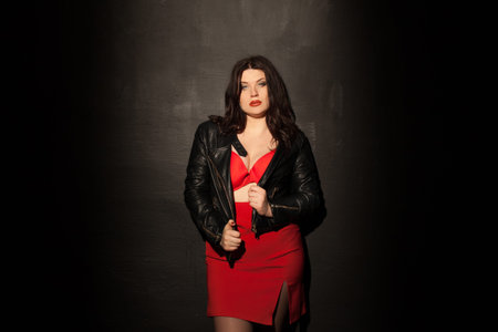 nice girl model posing in the Studio