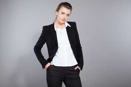 nice girl model posing in the Studioの写真素材