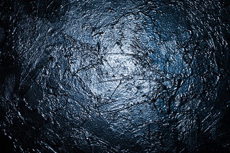 black textured wall in studio background wall textureの写真素材