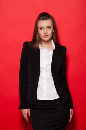 nice girl model posing in the Studioの写真素材