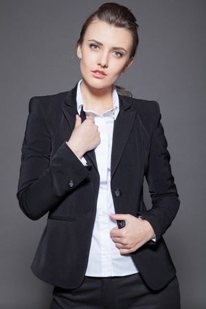 nice girl model posing in the Studioの写真素材
