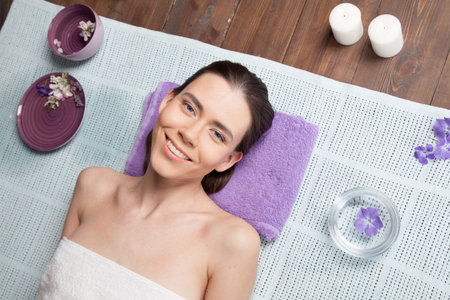 girl Spa massage sauna relaxation bath