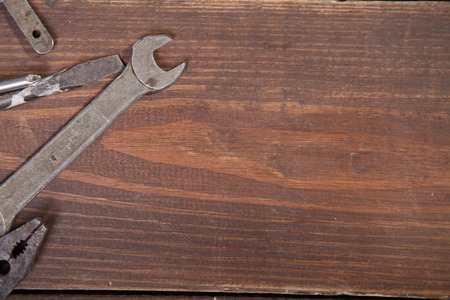 construction hammers screwdriver repair tool pliers knivesの写真素材