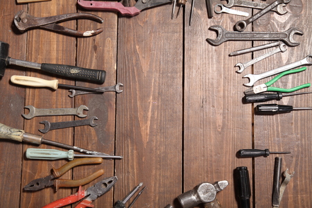 instrument for repair knives hammers keys pliersの写真素材
