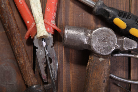construction hammers screwdriver repair tool pliers knives