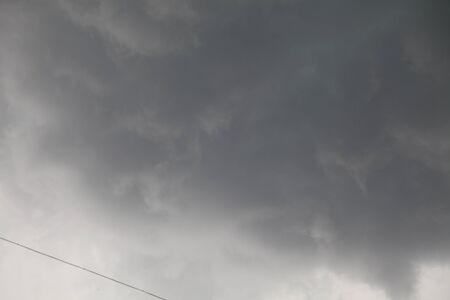 dark gray clouds before the rainの写真素材