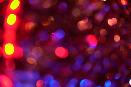 Garland lights Bokeh texture abstract background
