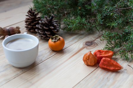 Christmas background Christmas tree holiday new year giftsの写真素材