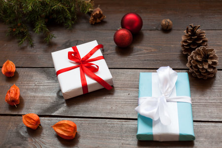 new year tree Christmas von winter holiday gifts