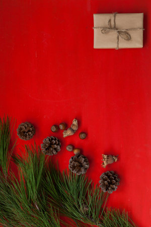 tree decor for holiday winter Christmas background