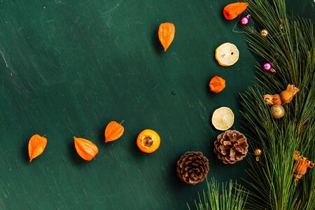 Christmas background winter new year holiday gifts 2019 2020の写真素材