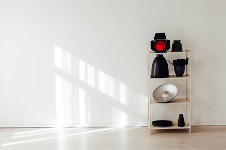 Photo studio equipment flash accessories photographerの写真素材