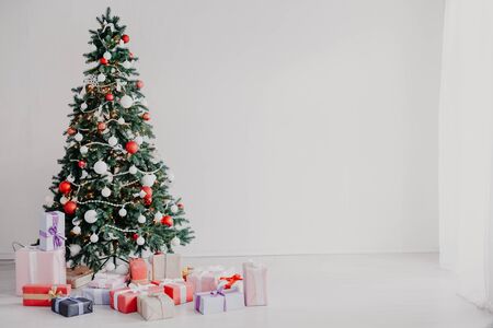 Christmas background cozy house new year holidays gifts vonの写真素材