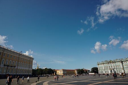RUSSIA ST.PETERSBURG august 15.2019 Palace Square Hermitage St. Petersburgのeditorial素材