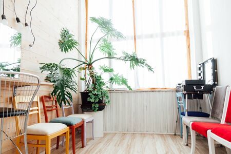 dressing room for a hairdresser's make-up artistの写真素材