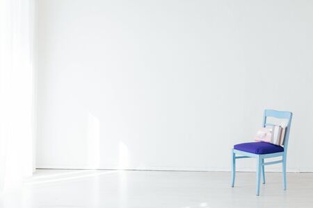 Festive background chair presents new year's birthdayの写真素材