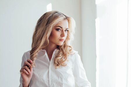 Portrait of business woman in business suitの写真素材