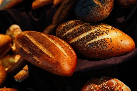 delicious fresh bread buns cupcakes bakeryの写真素材